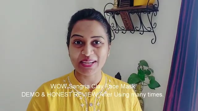 WOW Sangria Clay Face Mask - Honest Review | Good for Oily / Acne Prone Skin ? Should You Buy This ?