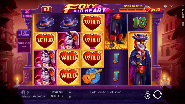 Play Foxy Wild Heart, Online Slots