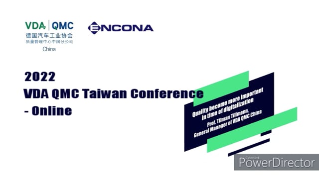 VDA QMC Taiwan Regional Conference 2022, co-hosted by ENCONA