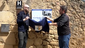 Inaugurada una placa davant el Molí de Sant Vicens