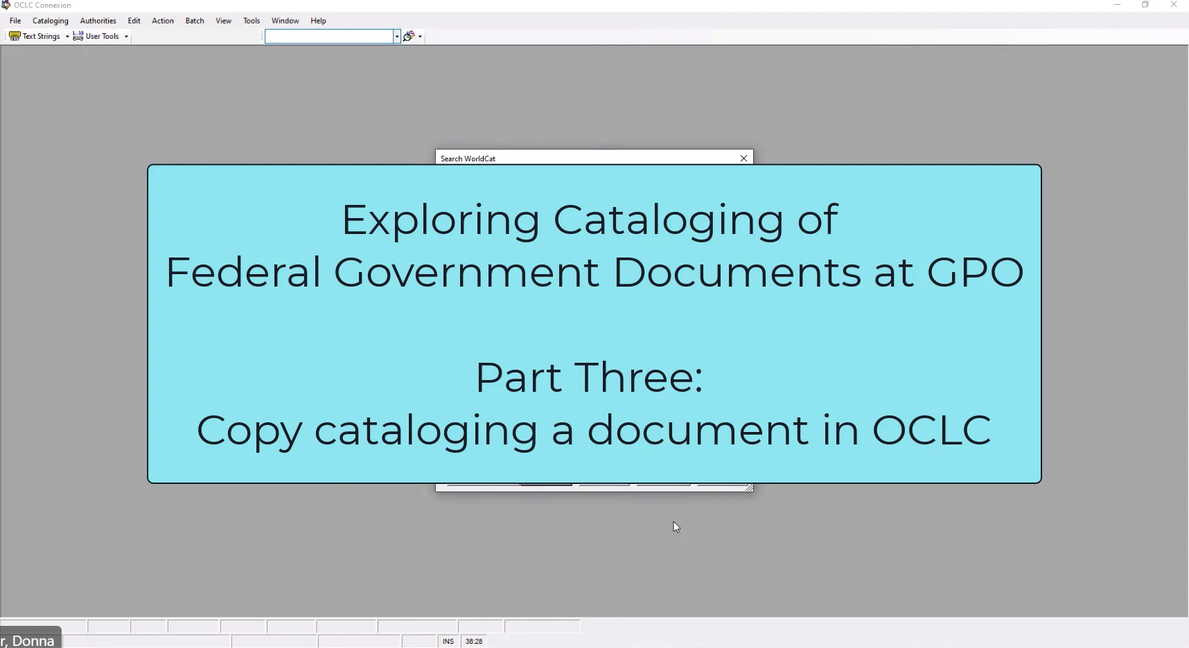 20220406wcexploringcatalogingfedgovtdocsgpopt3.mp4 on Vimeo