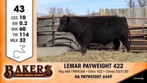 Lot #43 - LEMAR PAYWEIGHT 422