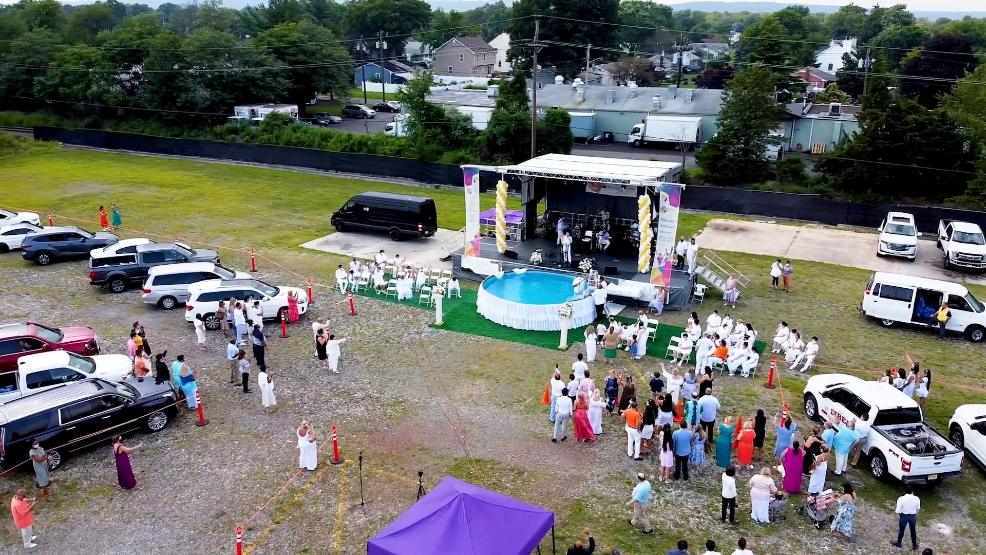 Outdoor Baptism Service