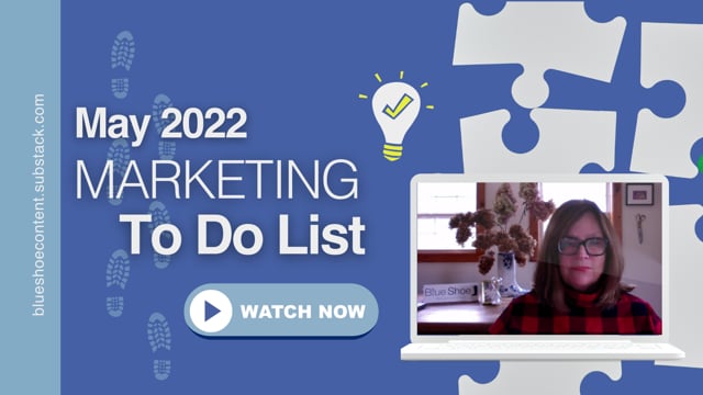 May 2022 Marketing To Dos
