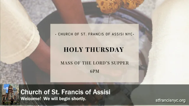 Holy Thursday Mass of the Lord s Supper