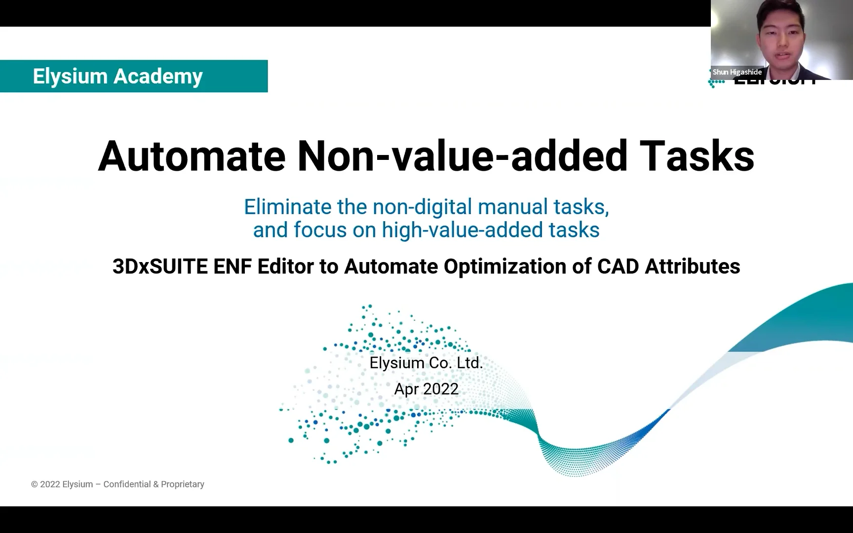 Automate Non-value-added Tasks: Use Cases of ENF Editor in 3DxSUITE | Elysium Academy