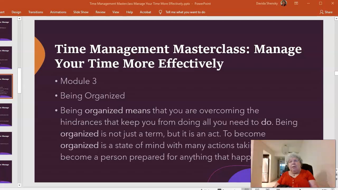 Time Management Masterclass Manage Your Time Effectively Module 3 on Vimeo