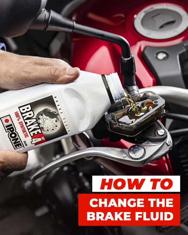 Bike brake fluid store change