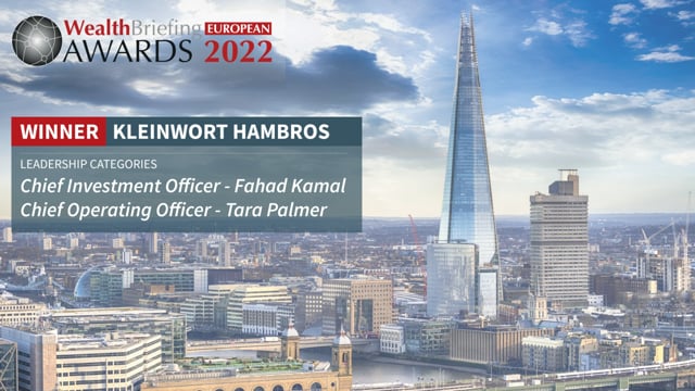 Kleinwort Hambros' C-Suite Excellence Wins Plaudits  placholder image