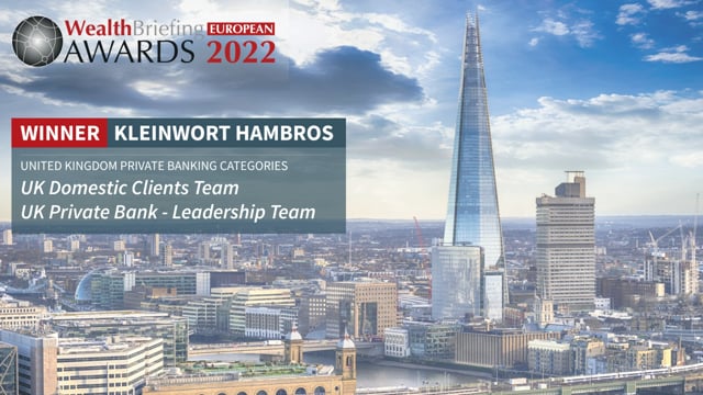 UK Private Banking Teams Honoured At Kleinwort Hambros   placholder image