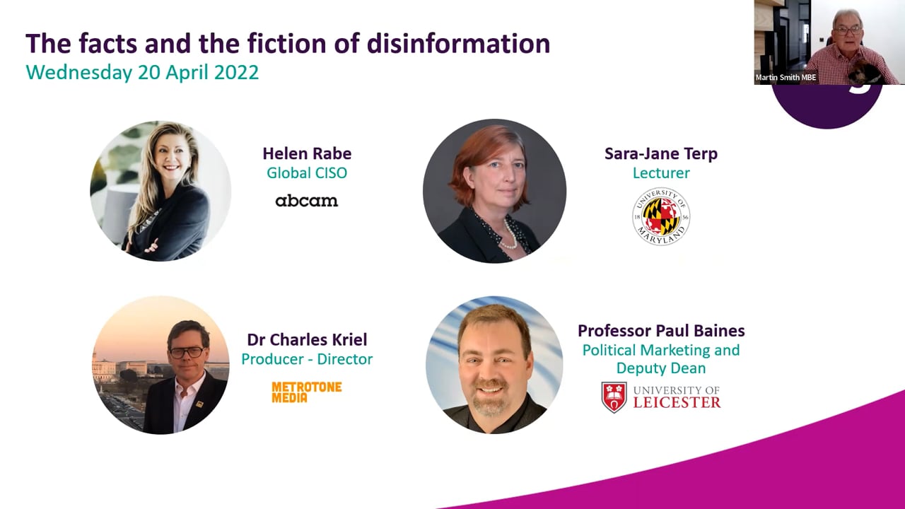 Wednesday 20 April 2022 - The facts and the fiction of disinformation