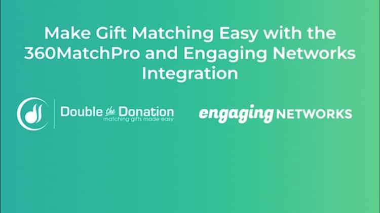 Double the Donation  Matching gifts made easy