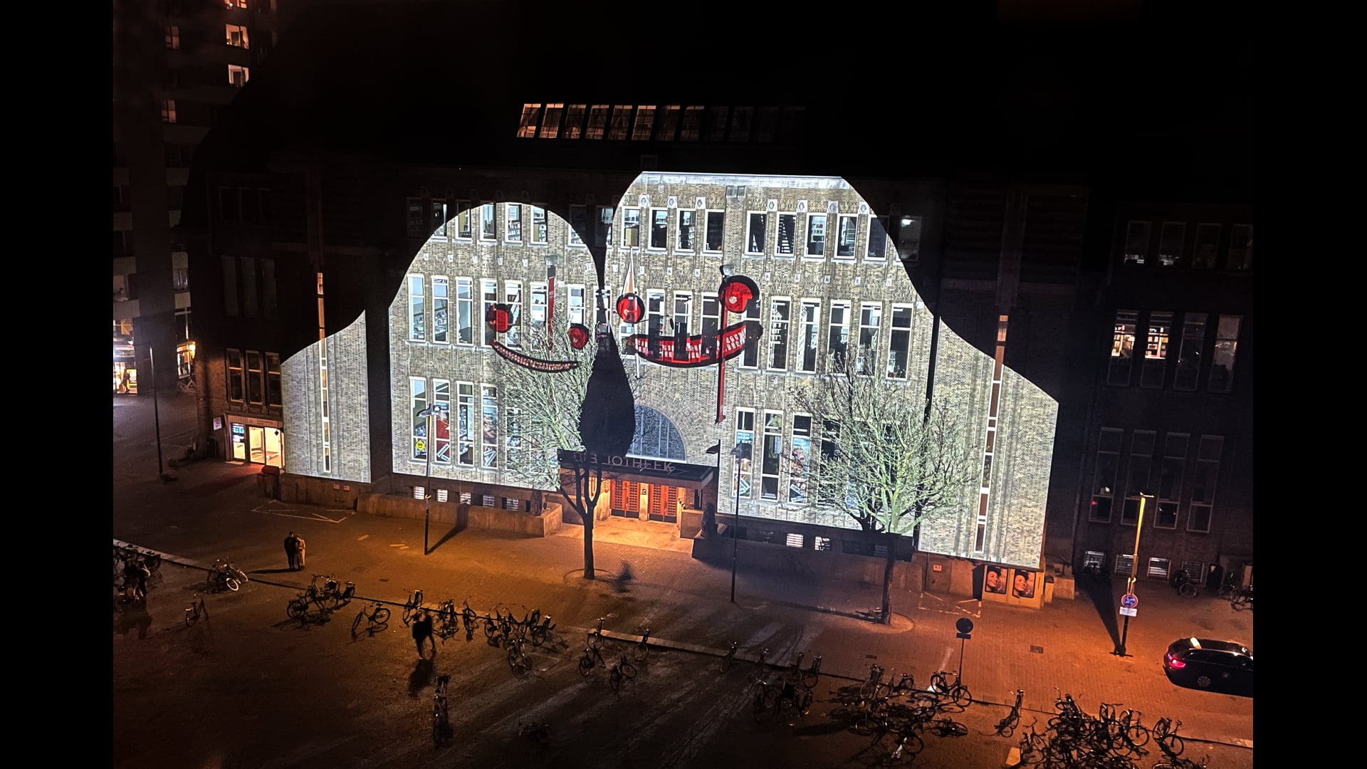 Kaboom Animation Festival 2022 Opening Projection Mapping @ Bibliotheek Nuede, Utrecht