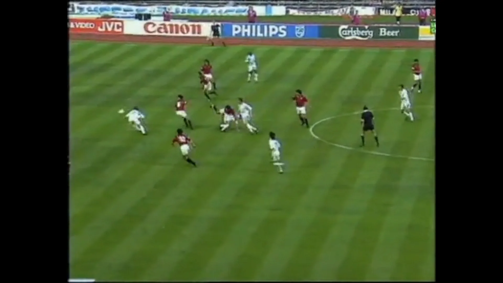 Photo De Presse Vintage OM Vs Milan 1993 - Rijkaard - Tirage Original 24x18 Cm