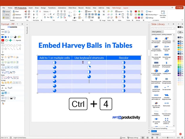 How To Resize Rows In Powerpoint Table