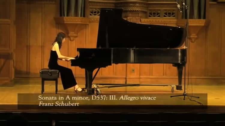 Voice Piano Landing Akiko Yamazaki Video Schubert Sonata in A minor D 537 III Allegro vivace.mp4