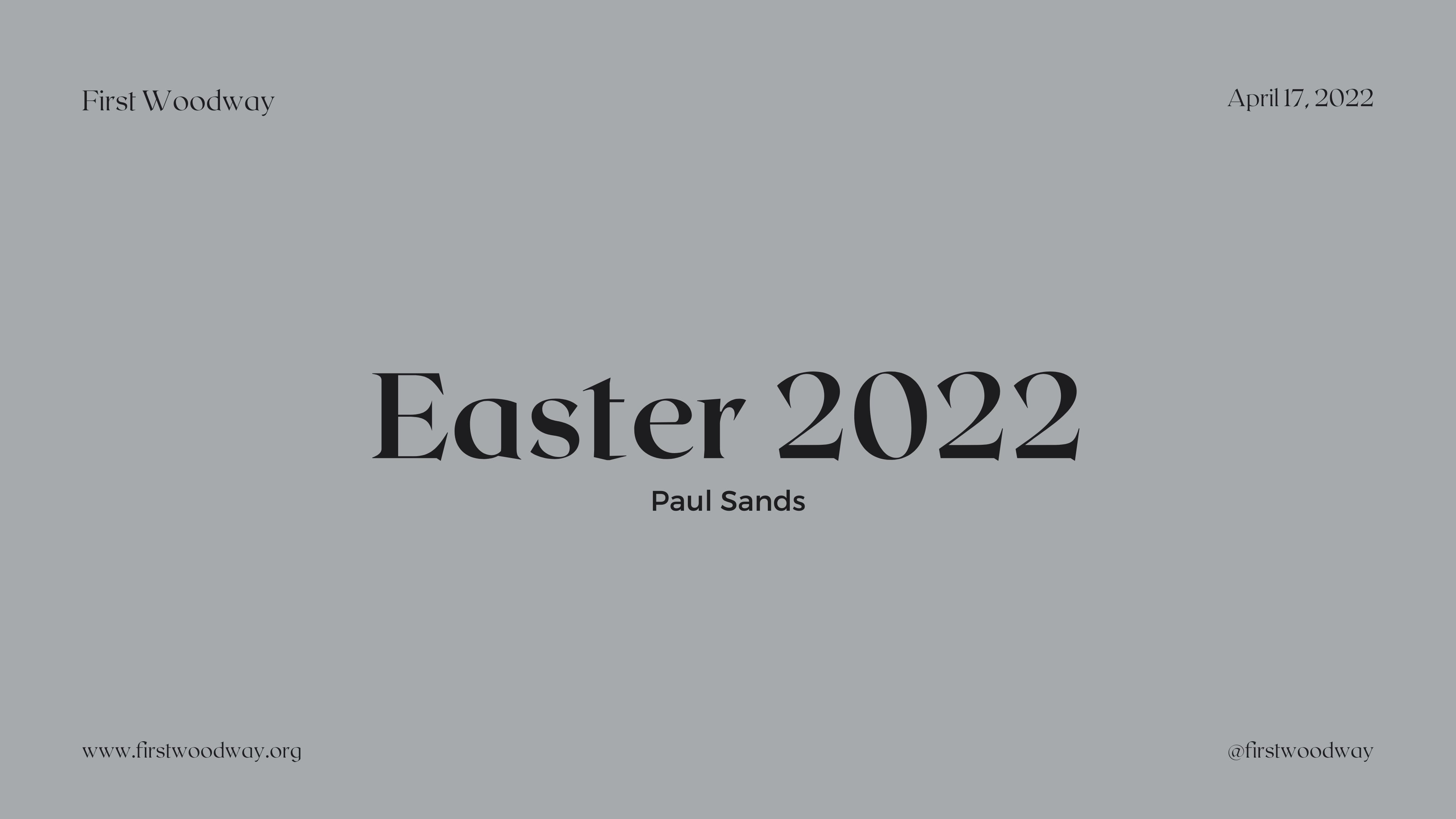 Easter Sunday 2022 on Vimeo