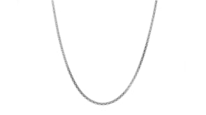 Italian 2.5mm Sterling Silver Popcorn Chain Necklace