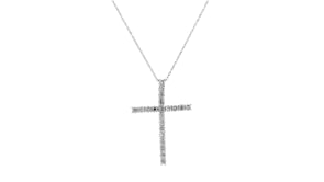 1.00 ct. t.w. Diamond Cross Pendant Necklace in 14kt White Gold