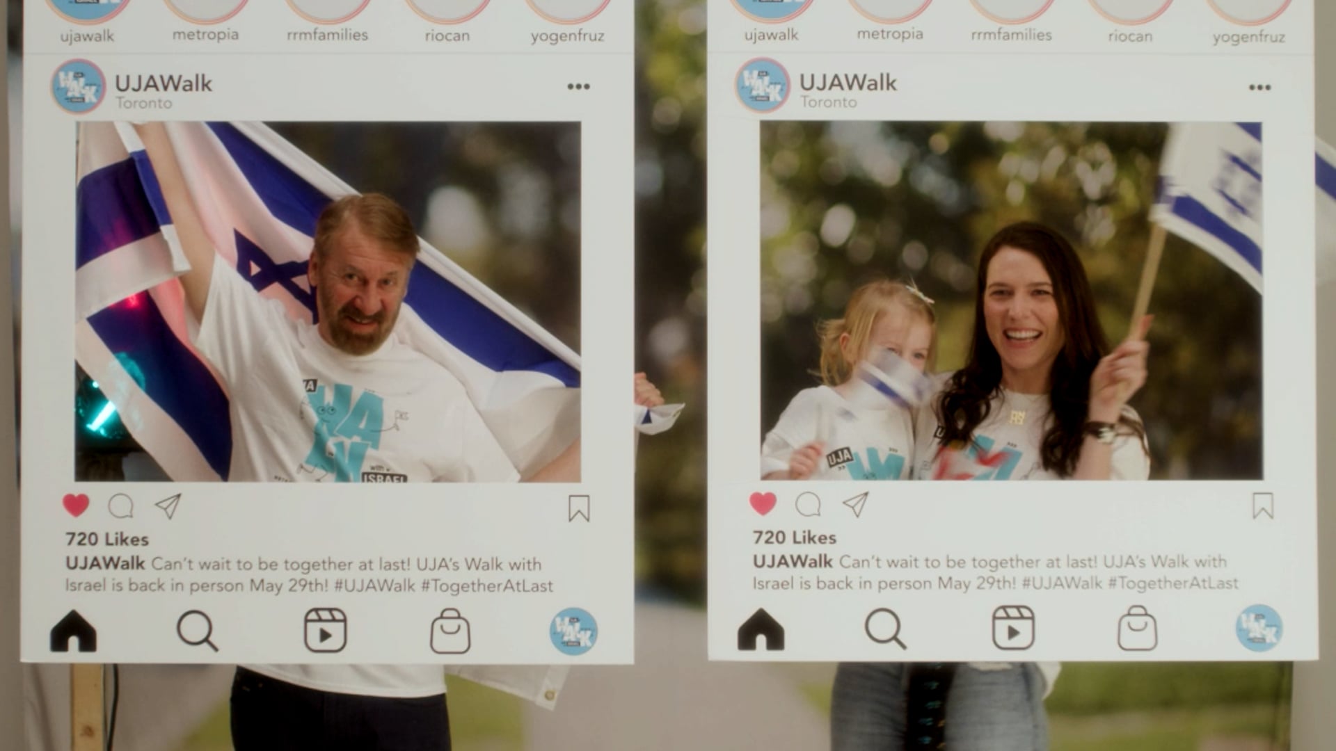 UJA Federation - Walk with Israel - Leave the Instagram Square