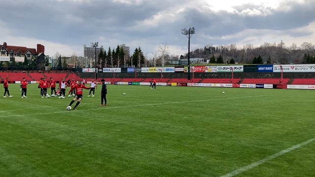 4月22日(金) 試合前日 トレーニング後のシュート