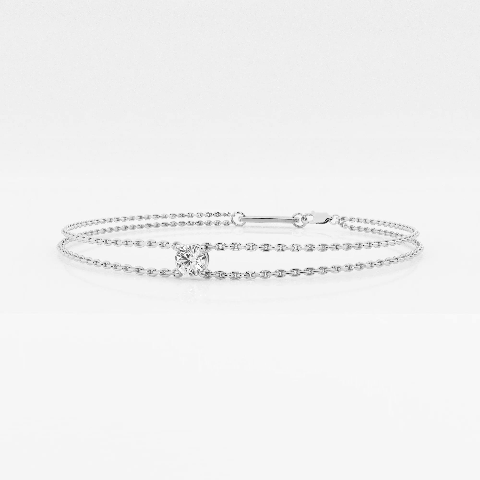 product video for 1/4 ctw Round Lab Grown Diamond Equity Bracelet - 7 Inches
