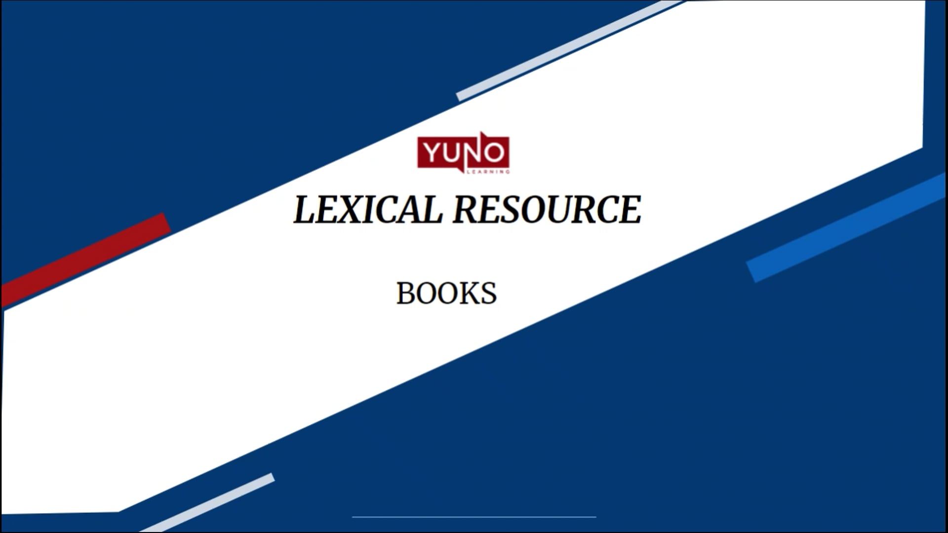 IELTS Speaking Vocabulary on Books