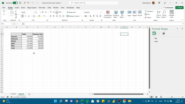 Create Charts - Master the Fundamentals of Excel - OpenClassrooms