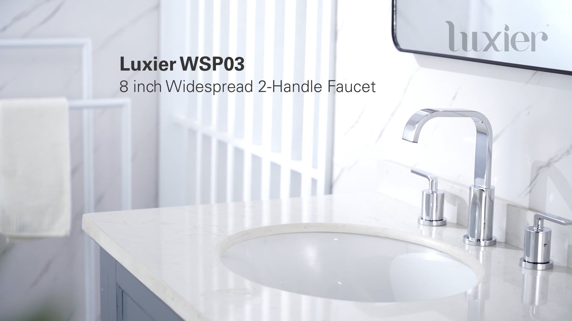 Luxier WSP03-T 2-Handle Widespread Bathroom Faucet with Drain, Oil Rubbed Bronze