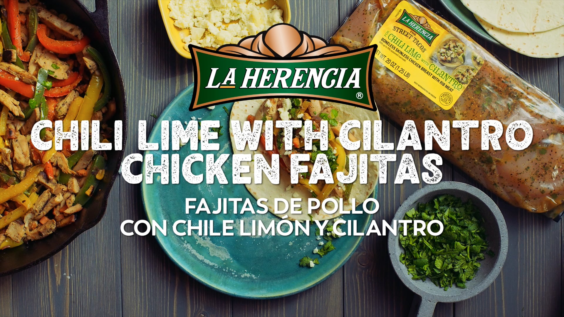 Chili Lime With Cilantro Chicken Fajitas on Vimeo