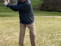 Finishing a golf swing