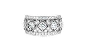 1.90 ct. t.w. CZ Ring in Sterling Silver