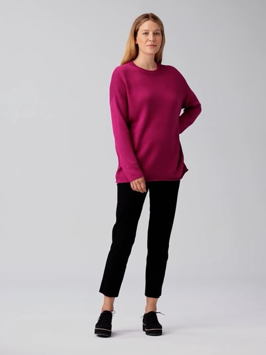 Peruvian Organic Cotton Blend Crew Neck Top