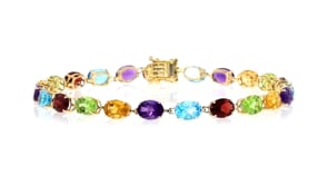16.30 ct. t.w. Multi-Gemstone Bracelet in 14kt Yellow Gold