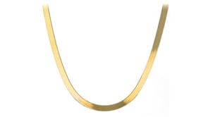 5mm 14kt Yellow Gold Herringbone Necklace