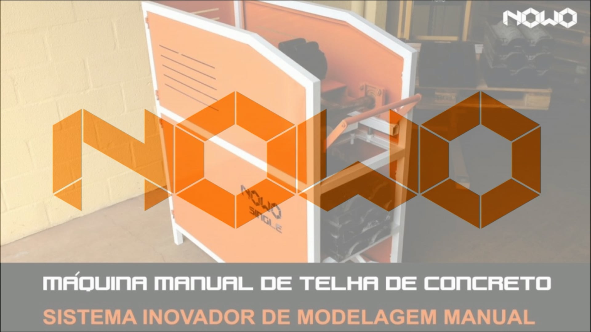 MAQUINA TELHA DE CONCRETO SINGLE NOWO