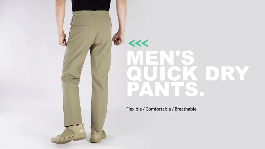 FREE SOLDIER Men's Outdoor Cargo Hiking Pants with Belt