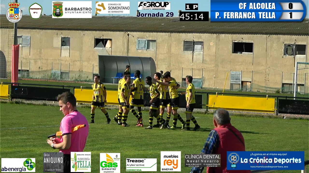 (RESUMEN y GOLES) CF Alcolea 2-1 P. Ferranca Tella / Jornada 29 / Preferente - Gr 1
