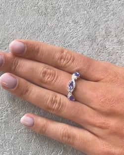Video: Anelli Tanzanite diamanti Argento 925