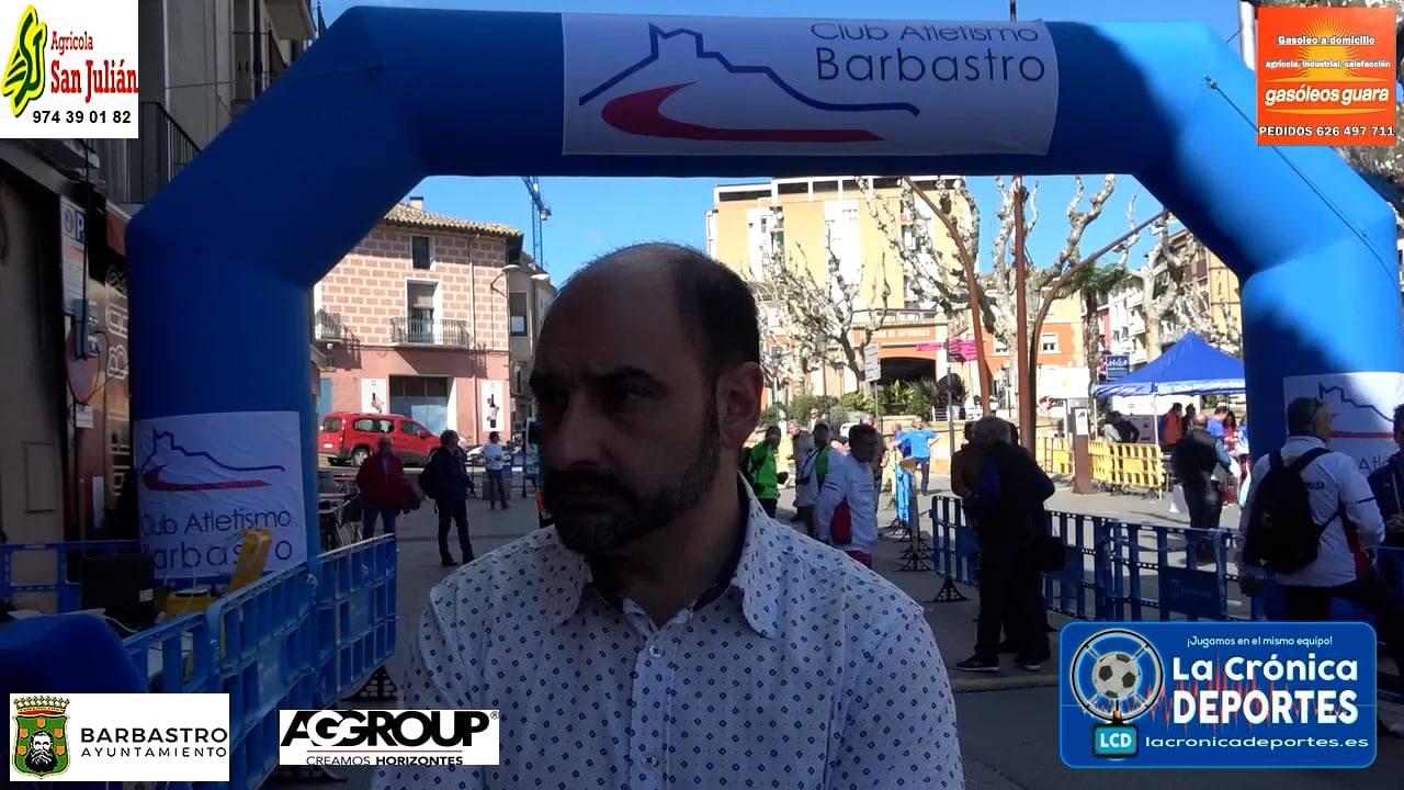 FERNANDO TORRES (Alcalde de Barbastro) 9º Edición Carrera de la Mujer en Barbastro / 24.Abril.2022