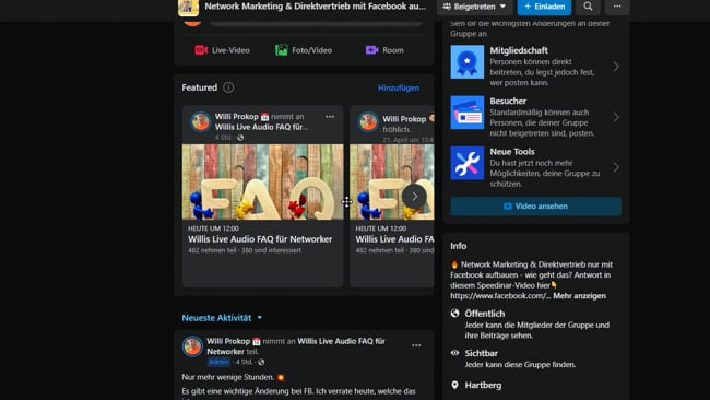 Wichtiger Tipp für FB Events