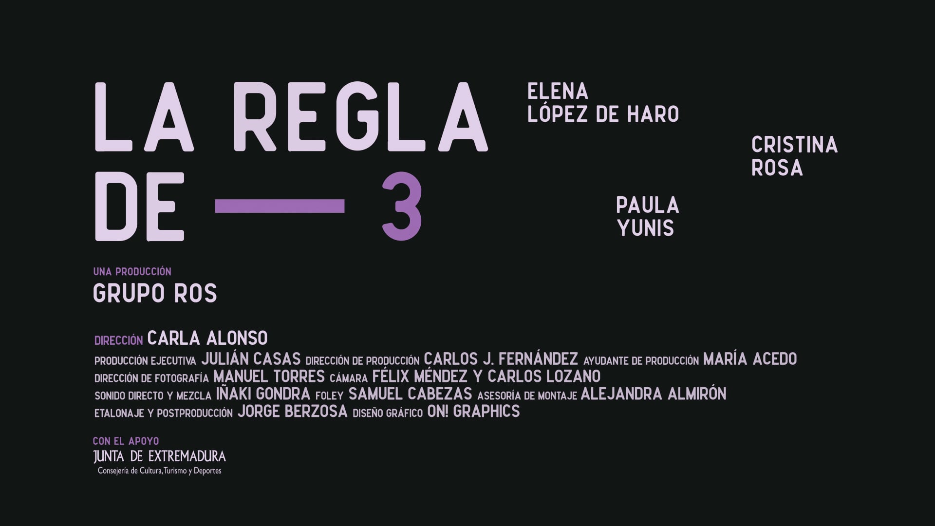 LA REGLA DE 3, Carla Alonso, [Trailer]