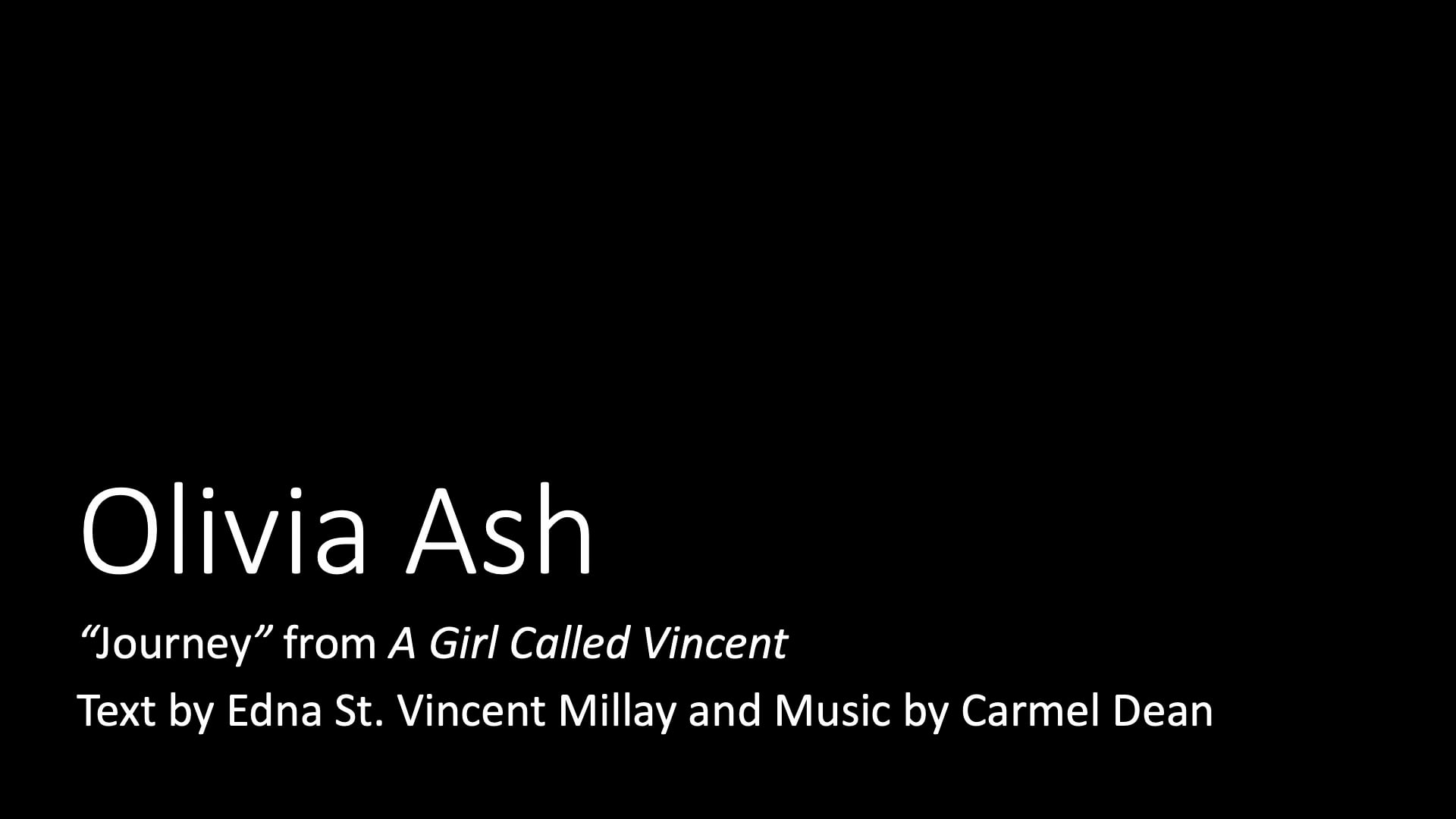 Olivia Ash: Journey