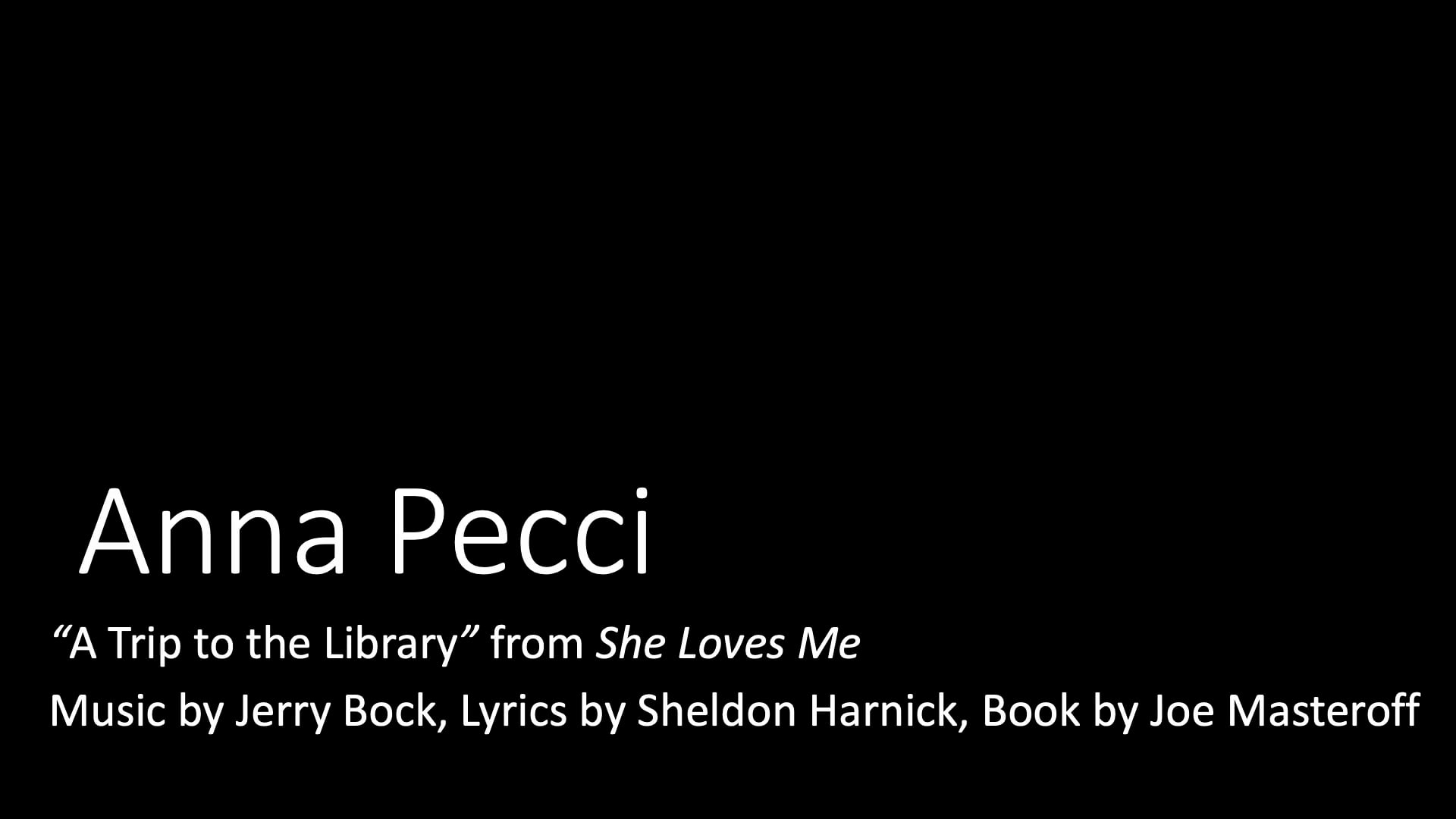 Anna Pecci: A Trip to the Library
