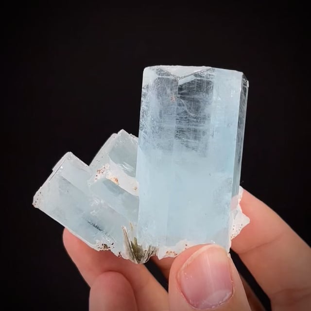 Beryl var. Aquamarine and Muscovite