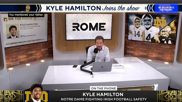 Baltimore Ravens Kyle Hamilton returns Notre Dame to finish his degree -  One Foot Down