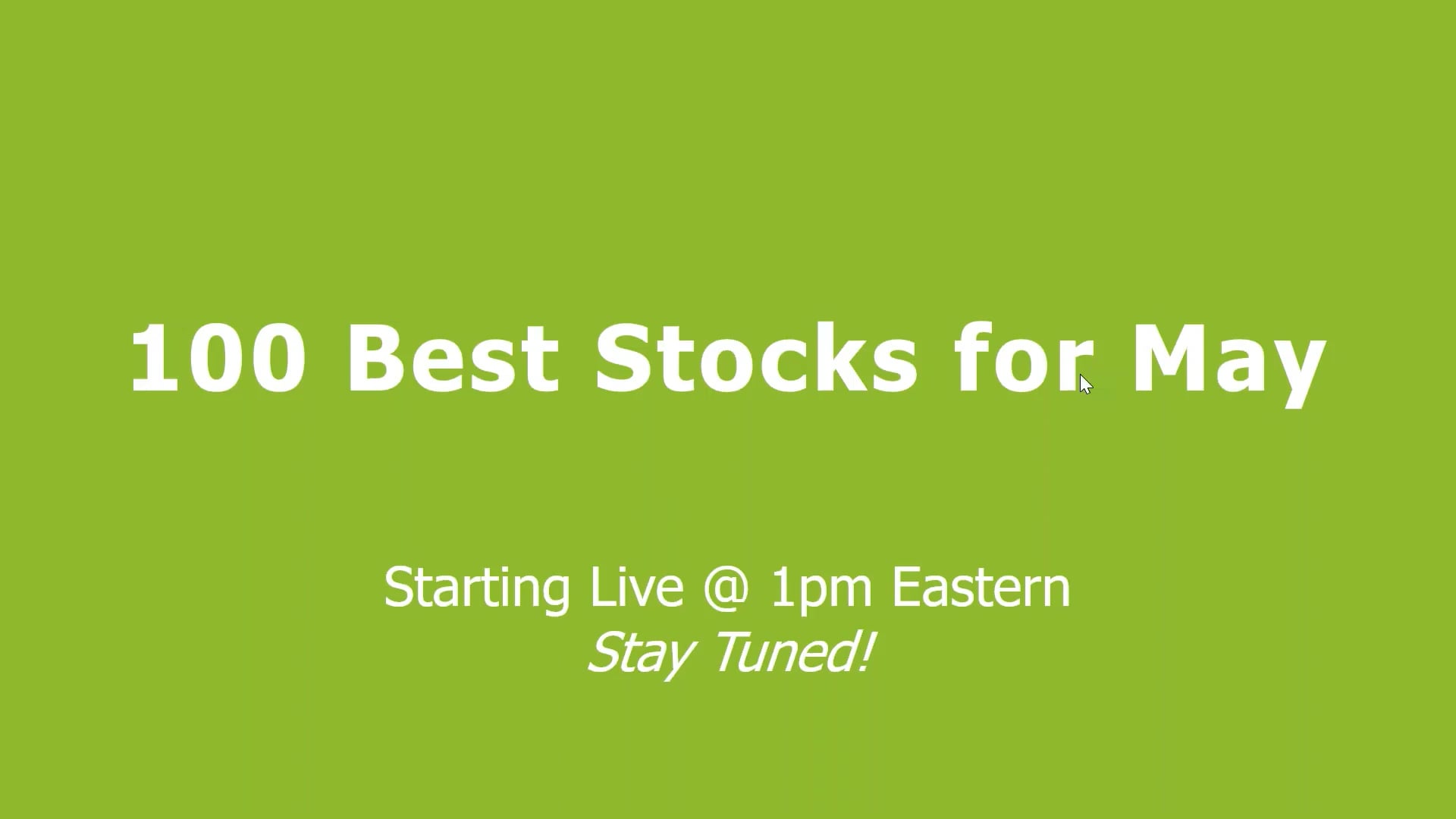 100 Best Stocks for May.mp4 on Vimeo