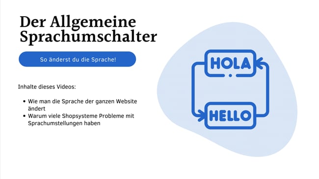 Der Allgemeine Sprachumschalter