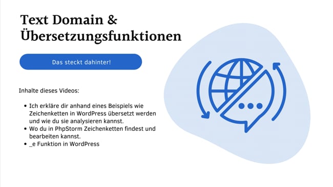 Text Domain & Übersetzungsfunktionen