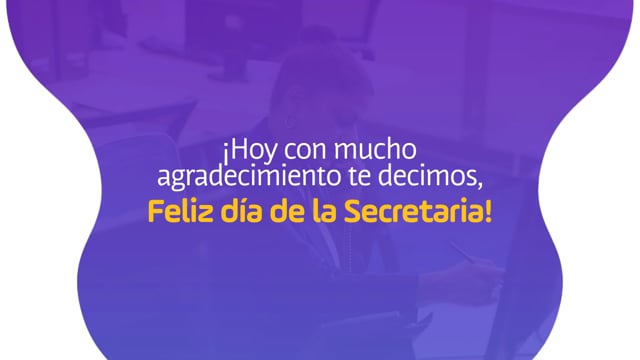 ¡Feliz día de la Secretaria!